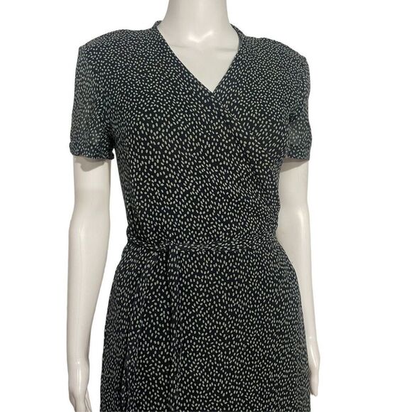 Womens Beautiful Kathy Unger Wrap DRESS SZ 10 Maxi Wrap Dress - Picture 13 of 15